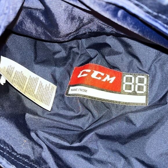 Blue CCM NC Force Team Sewn Logo Raleigh NC Hockey Coaches Jacket 2XL Tactical - Picture 5 of 7